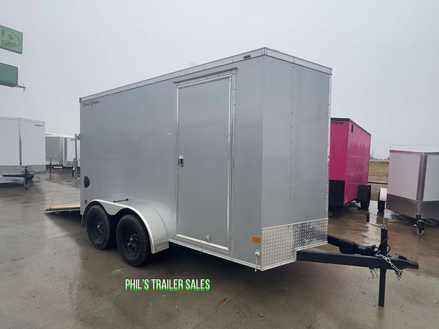 New WELLS CARGO FAST TRACK 6X12 6' 6 INTERIOR Enclosed Cargo Trailer D SERIES SEMI SCREWLESS EXTERIOR