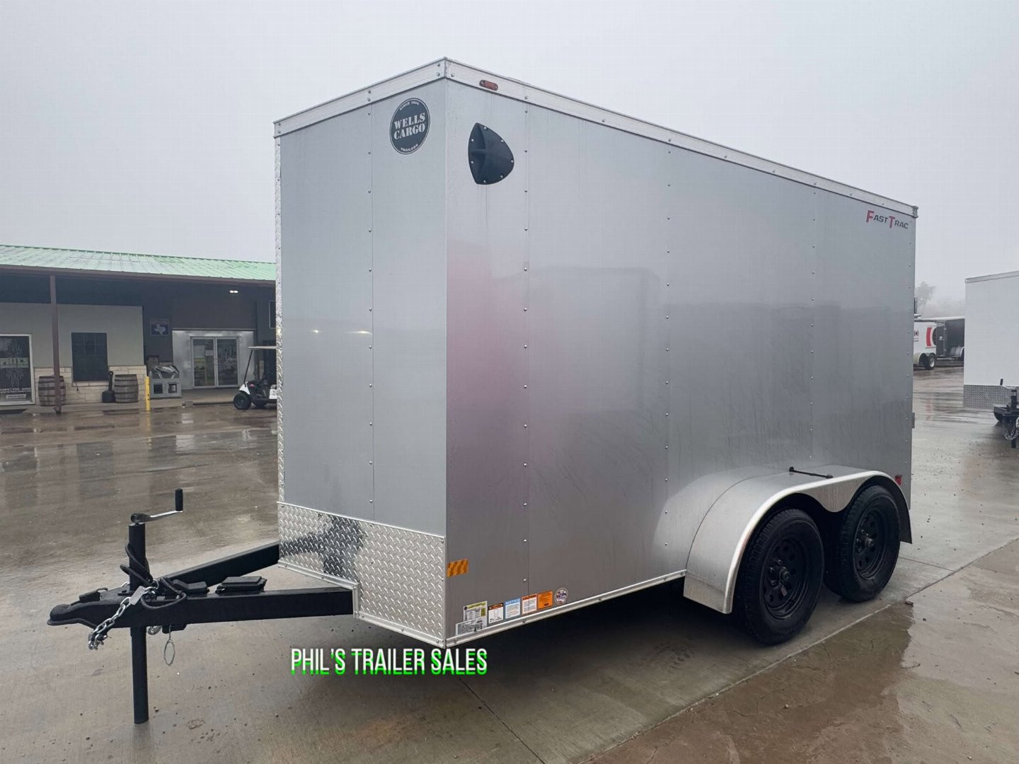 New WELLS CARGO FAST TRACK 6X12 6' 6 INTERIOR Enclosed Cargo Trailer D SERIES SEMI SCREWLESS EXTERIOR