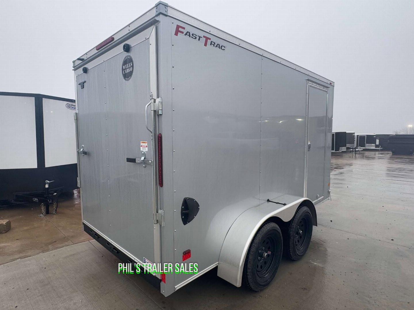 New WELLS CARGO FAST TRACK 6X12 6' 6 INTERIOR Enclosed Cargo Trailer D SERIES SEMI SCREWLESS EXTERIOR