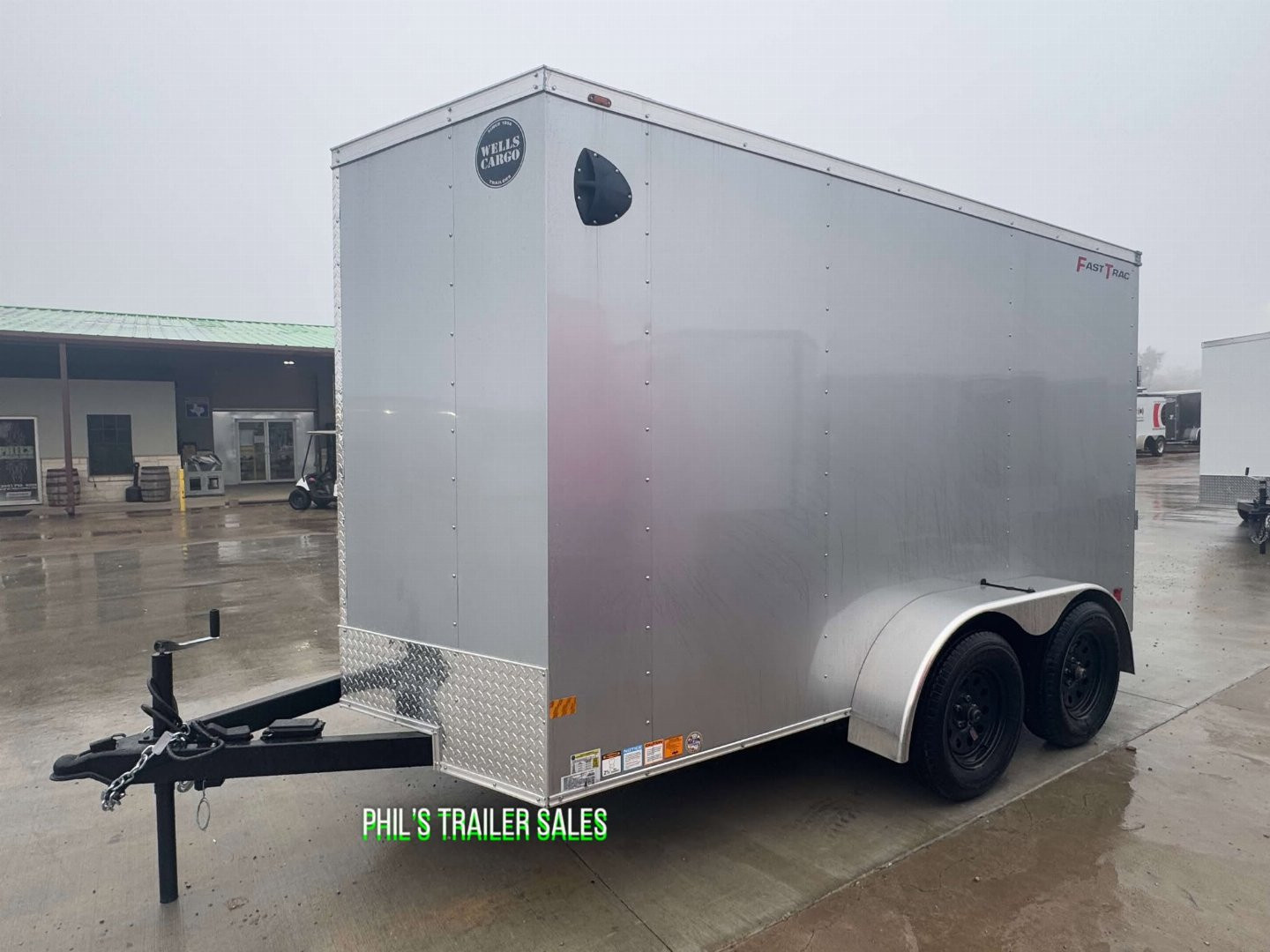 New WELLS CARGO FAST TRACK 6X12 6' 6 INTERIOR Enclosed Cargo Trailer D SERIES SEMI SCREWLESS EXTERIOR