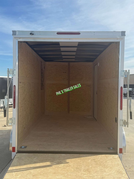 New WELLS CARGO FAST TRACK 6X12 6' 6 INTERIOR Enclosed Cargo Trailer D SERIES SEMI SCREWLESS EXTERIOR
