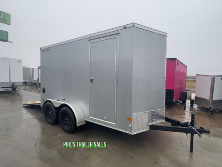 New WELLS CARGO FAST TRACK 6X12 6' 6 INTERIOR Enclosed Cargo Trailer D SERIES SEMI SCREWLESS EXTERIOR
