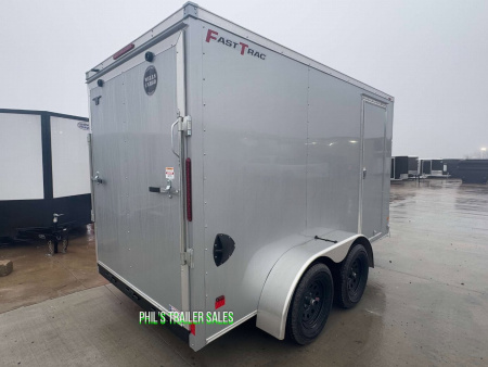 New WELLS CARGO FAST TRACK 6X12 6' 6 INTERIOR Enclosed Cargo Trailer D SERIES SEMI SCREWLESS EXTERIOR