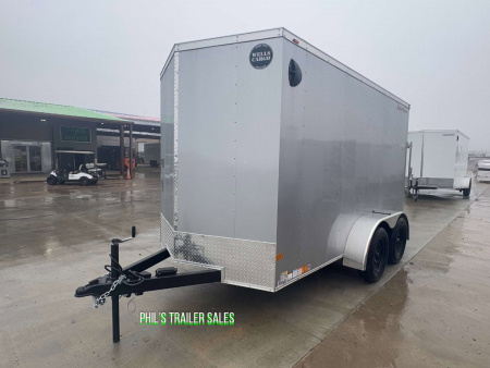 New WELLS CARGO FAST TRACK 6X12 6' 6 INTERIOR Enclosed Cargo Trailer D SERIES SEMI SCREWLESS EXTERIOR