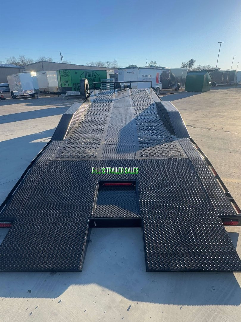 New 102 X 24 DRIVE OVER FENDER TILT TRAILER EQUIPMENT Trailer HEAVY DUTY 7K AXLES STEEL DECK