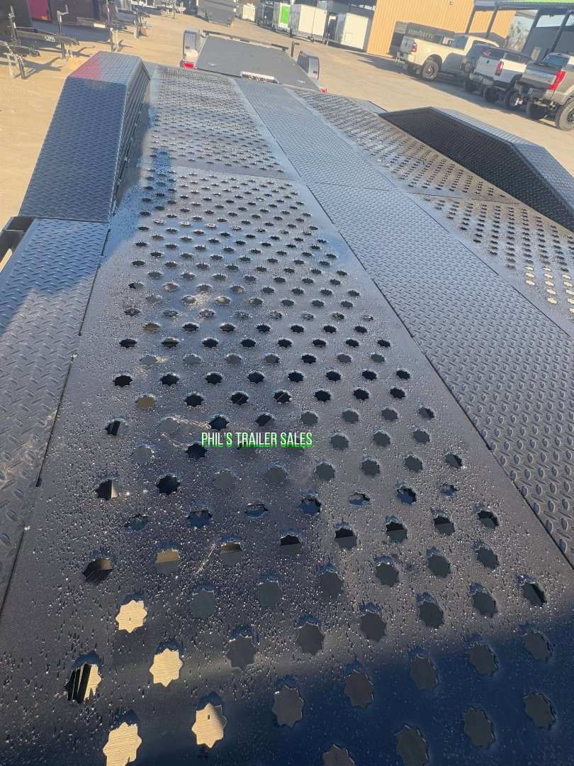 New 102 X 24 DRIVE OVER FENDER TILT TRAILER EQUIPMENT Trailer HEAVY DUTY 7K AXLES STEEL DECK