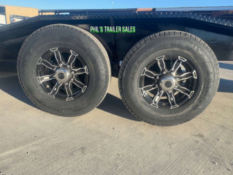 New 102 X 24 DRIVE OVER FENDER TILT TRAILER EQUIPMENT Trailer HEAVY DUTY 7K AXLES STEEL DECK