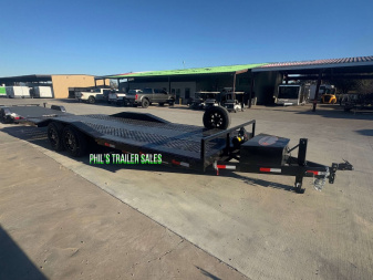 New 102 X 24 DRIVE OVER FENDER TILT TRAILER EQUIPMENT Trailer HEAVY DUTY 7K AXLES STEEL DECK