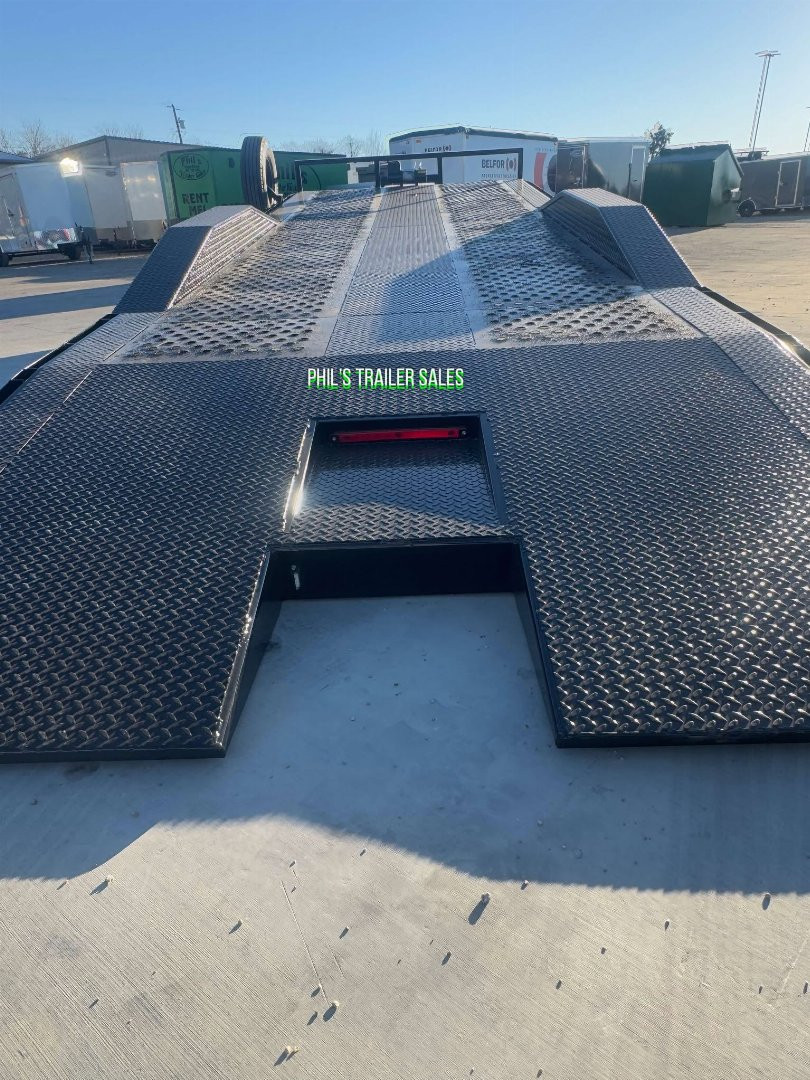 New 102 X 24 DRIVE OVER FENDER TILT TRAILER OPEN CAR HAULER Trailer HEAVY DUTY 7K AXLES STEEL DECK