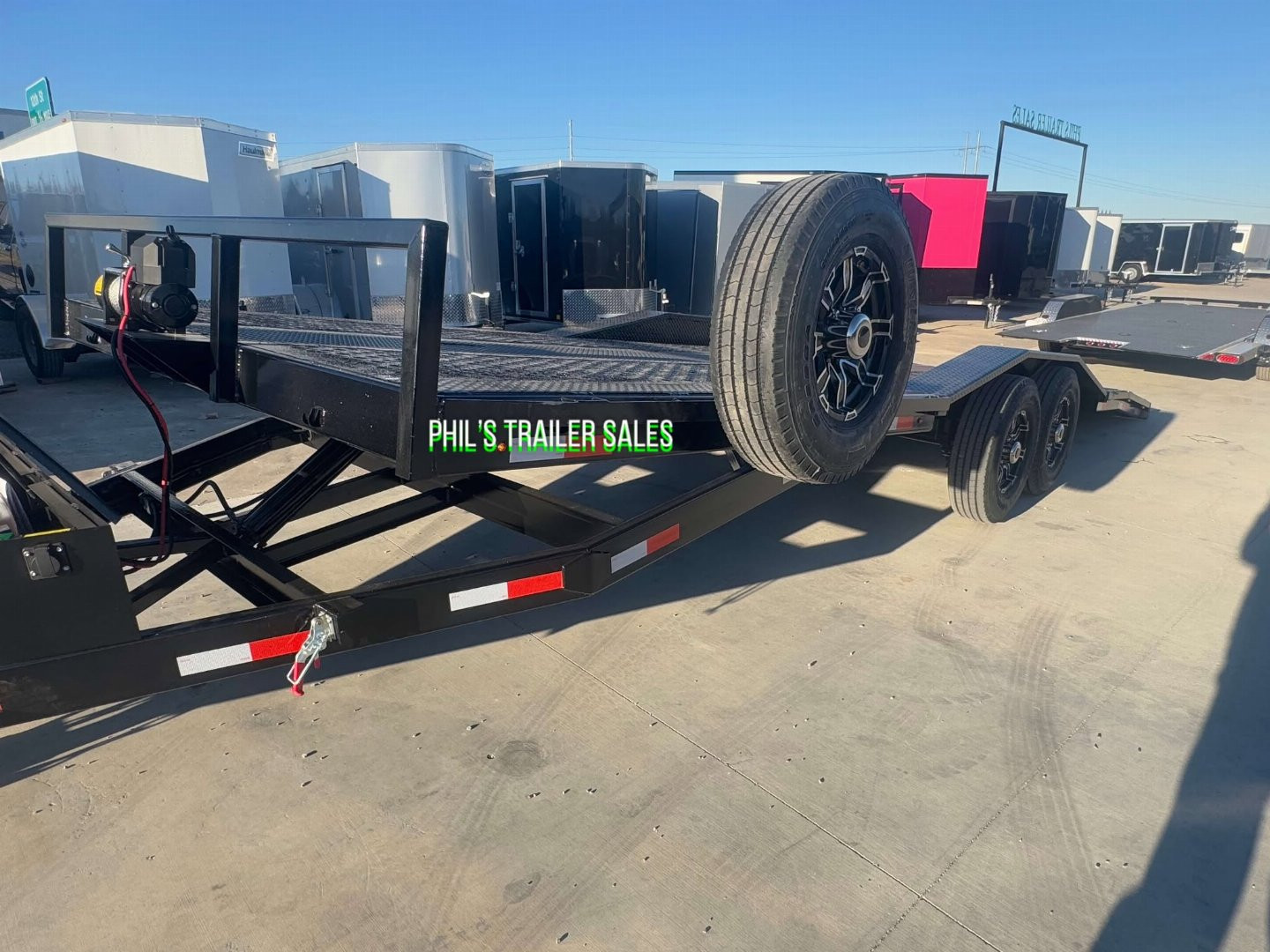 New 102 X 24 DRIVE OVER FENDER TILT TRAILER OPEN CAR HAULER Trailer HEAVY DUTY 7K AXLES STEEL DECK