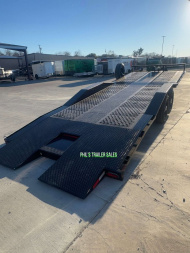 New 102 X 24 DRIVE OVER FENDER TILT TRAILER OPEN CAR HAULER Trailer HEAVY DUTY 7K AXLES STEEL DECK