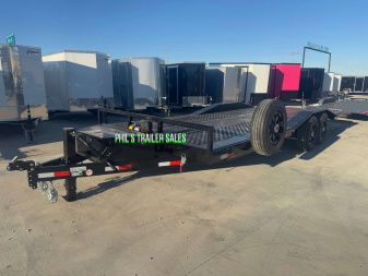 New 102 X 24 DRIVE OVER FENDER TILT TRAILER OPEN CAR HAULER Trailer HEAVY DUTY 7K AXLES STEEL DECK