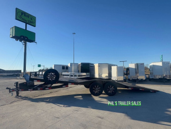 New 102 X 24 DRIVE OVER FENDER TILT TRAILER OPEN CAR HAULER Trailer HEAVY DUTY 7K AXLES STEEL DECK