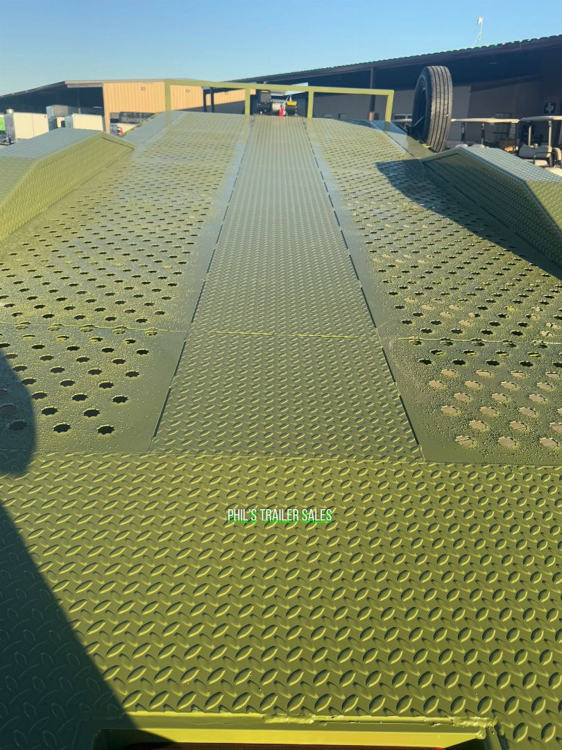 New 102 X 24 DRIVE OVER FENDER TILT Equipment Trailer HEAVY DUTY 7K AXLES STEEL DECK