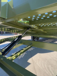 New 102 X 24 DRIVE OVER FENDER TILT Equipment Trailer HEAVY DUTY 7K AXLES STEEL DECK