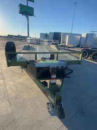 New 102 X 24 DRIVE OVER FENDER TILT Equipment Trailer HEAVY DUTY 7K AXLES STEEL DECK