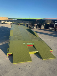 New 102 X 24 DRIVE OVER FENDER TILT Equipment Trailer HEAVY DUTY 7K AXLES STEEL DECK