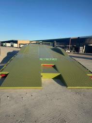 New 102 X 24 DRIVE OVER FENDER TILT Equipment Trailer HEAVY DUTY 7K AXLES STEEL DECK