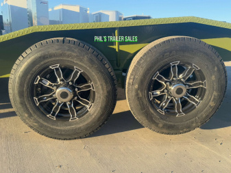 New 102 X 24 DRIVE OVER FENDER TILT Equipment Trailer HEAVY DUTY 7K AXLES STEEL DECK