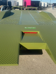 New 102 X 24 DRIVE OVER FENDER TILT Equipment Trailer HEAVY DUTY 7K AXLES STEEL DECK