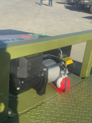 New 102 X 24 DRIVE OVER FENDER TILT Equipment Trailer HEAVY DUTY 7K AXLES STEEL DECK