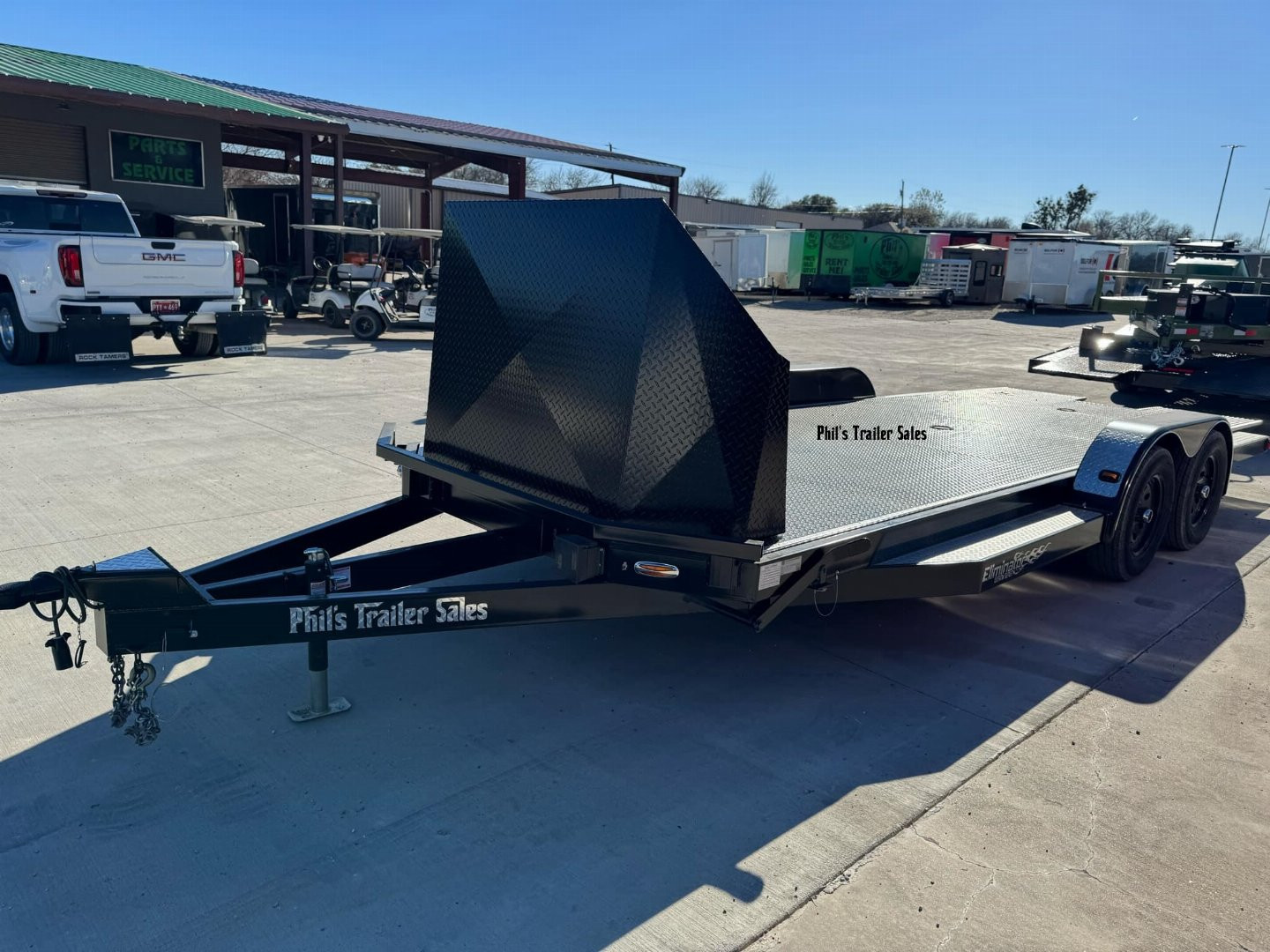 New 102 Ironworks TILT 20 X 102 ELIMINATOR OPEN CAR HAULER WITH SHIELD