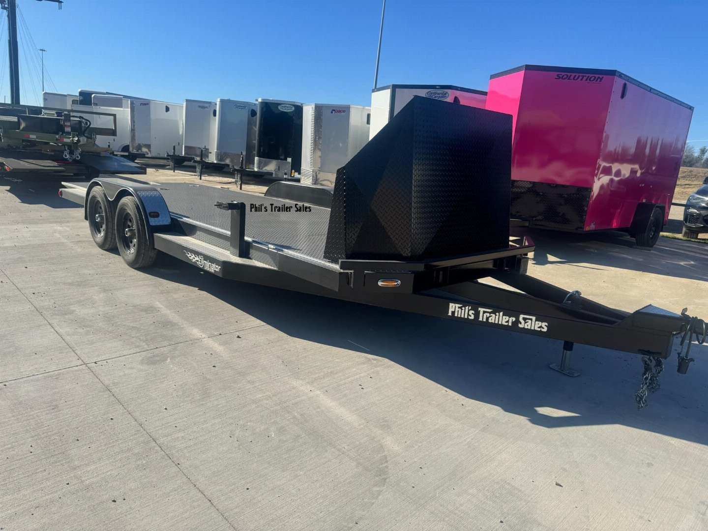 New 102 Ironworks TILT 20 X 102 ELIMINATOR OPEN CAR HAULER WITH SHIELD