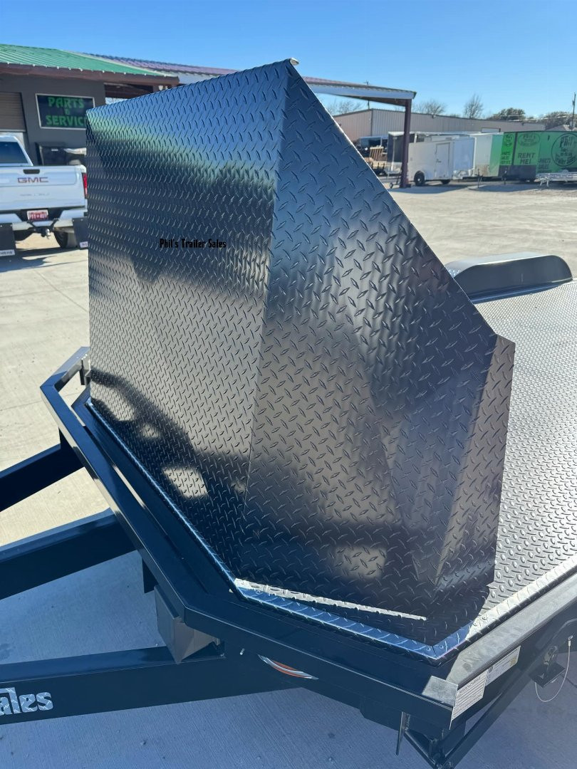 New 102 Ironworks TILT 20 X 102 ELIMINATOR OPEN CAR HAULER WITH SHIELD