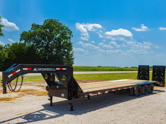 New IRON BULL 32' 3- 12 K 36K GVWR DUAL EQUIPMENT TRAILER Equipment Trailer