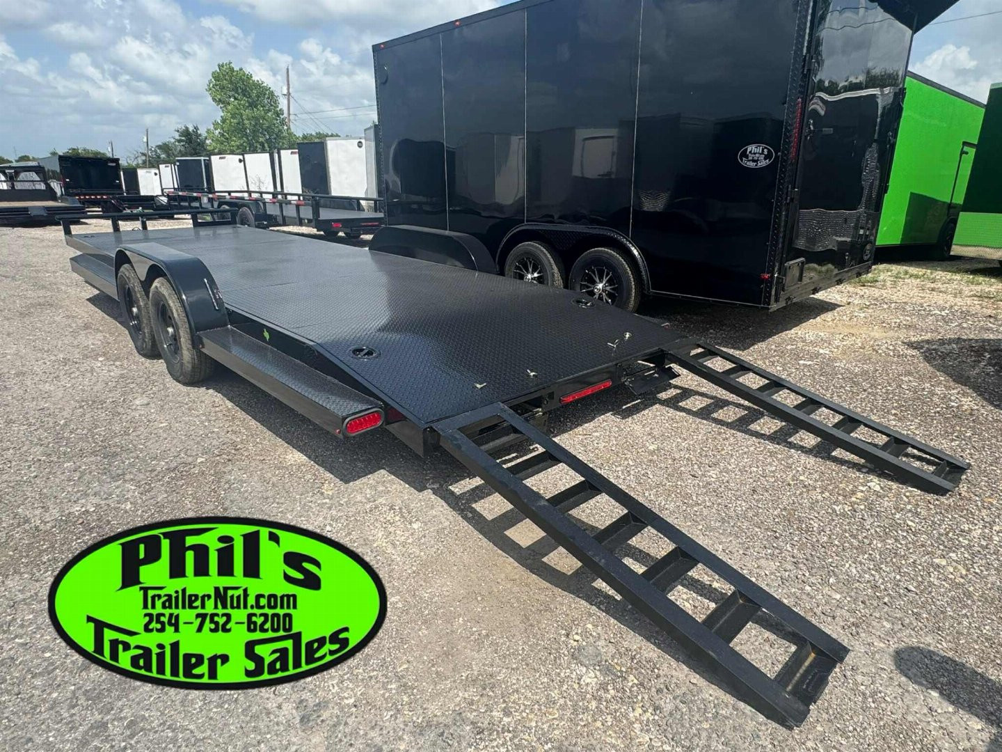 New Stanley Trailers 83X24 UPGRADED 6000LB AXLES D RATED TO 9990 GVWR STEEL DECK OPEN CAR HAULER 83X24 Utility Trailer
