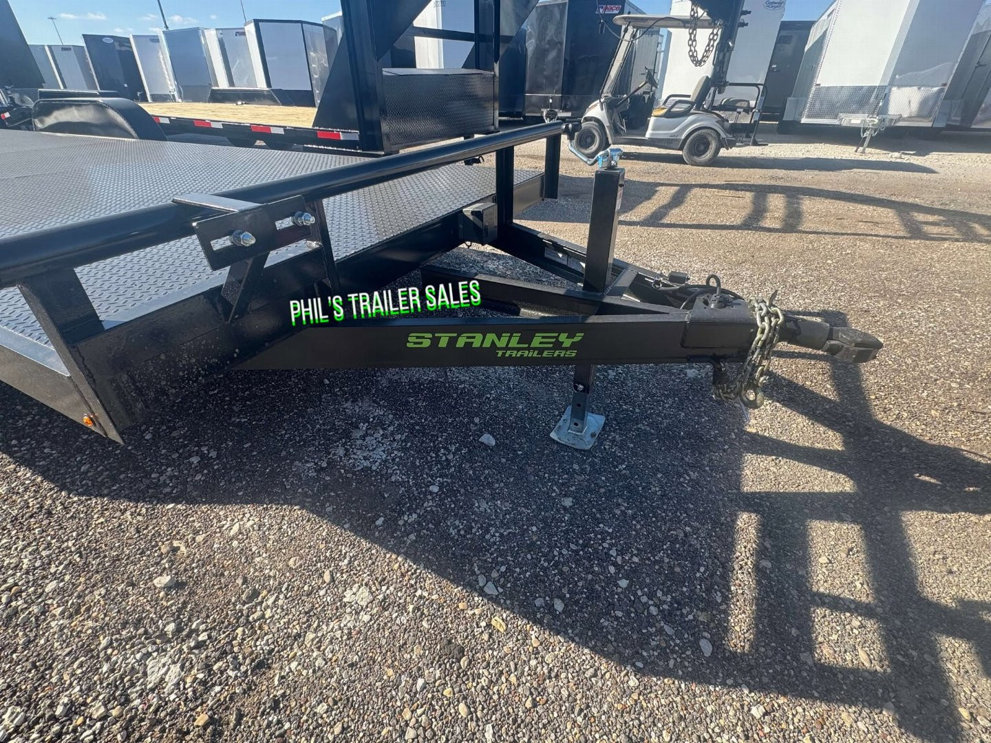 New Stanley Trailers 83X24 UPGRADED 6000LB AXLES D RATED TO 9990 GVWR STEEL DECK OPEN CAR HAULER 83X24 Utility Trailer