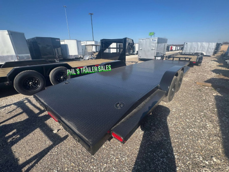 New Stanley Trailers 83X24 UPGRADED 6000LB AXLES D RATED TO 9990 GVWR STEEL DECK OPEN CAR HAULER 83X24 Utility Trailer