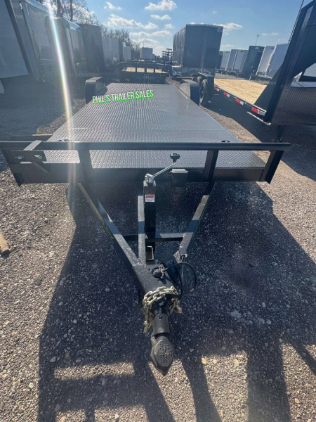 New Stanley Trailers 83X24 UPGRADED 6000LB AXLES D RATED TO 9990 GVWR STEEL DECK OPEN CAR HAULER 83X24 Utility Trailer