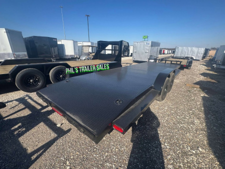 New Stanley Trailers 83X24 UPGRADED 6000LB AXLES D RATED TO 9990 GVWR STEEL DECK OPEN CAR HAULER 83X24 Utility Trailer