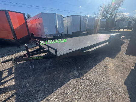 New Stanley Trailers 83X24 UPGRADED 6000LB AXLES D RATED TO 9990 GVWR STEEL DECK OPEN CAR HAULER 83X24 Utility Trailer