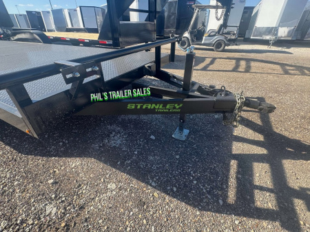 New Stanley Trailers 83X24 UPGRADED 6000LB AXLES D RATED TO 9990 GVWR STEEL DECK OPEN CAR HAULER 83X24 Utility Trailer