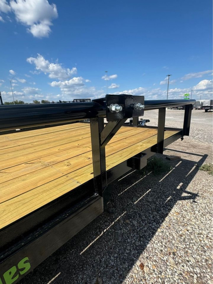 New 2025 Stanley Trailers 83X12 PIPE TOP OPEN TRAILER Utility Trailer SLIDE IN RAMPS