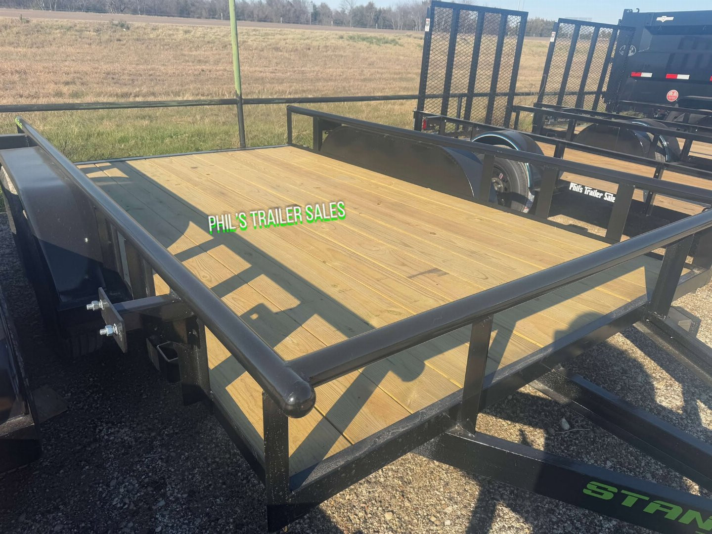 New 2025 Stanley Trailers 83X12 PIPE TOP OPEN TRAILER Utility Trailer SLIDE IN RAMPS