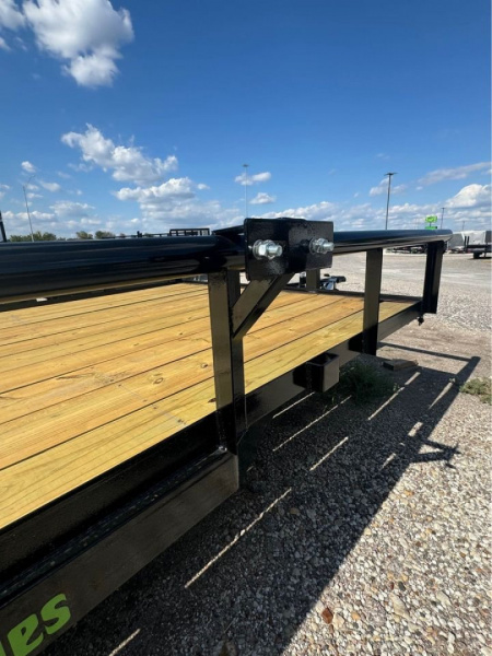 New 2025 Stanley Trailers 83X12 PIPE TOP OPEN TRAILER Utility Trailer SLIDE IN RAMPS