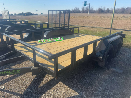 New 2025 Stanley Trailers 83X12 PIPE TOP OPEN TRAILER Utility Trailer SLIDE IN RAMPS