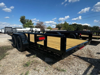New Stanley Trailers 83X14 PIPE TOP OPEN TRAILER Utility Trailer SLIDE IN RAMPS