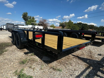 New Stanley Trailers 83X14 PIPE TOP OPEN TRAILER Utility Trailer SLIDE IN RAMPS