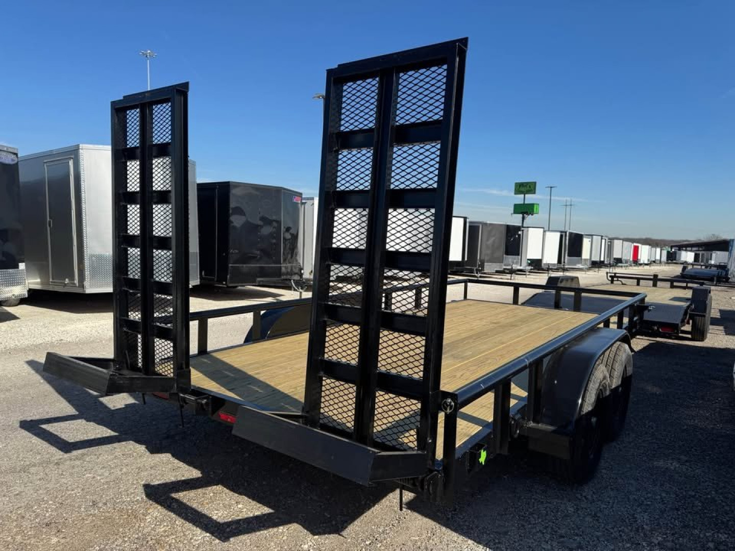 New 2025 Stanley Trailers 83X20 PIPE TOP EQUIPMENT TRAILER Utility Trailer HEAVY DUTY 6K AXLES D RATED FOR 9990LBS STAND UP RAMPS