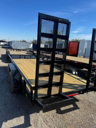New 2025 Stanley Trailers 83X20 PIPE TOP EQUIPMENT TRAILER Utility Trailer HEAVY DUTY 6K AXLES D RATED FOR 9990LBS STAND UP RAMPS