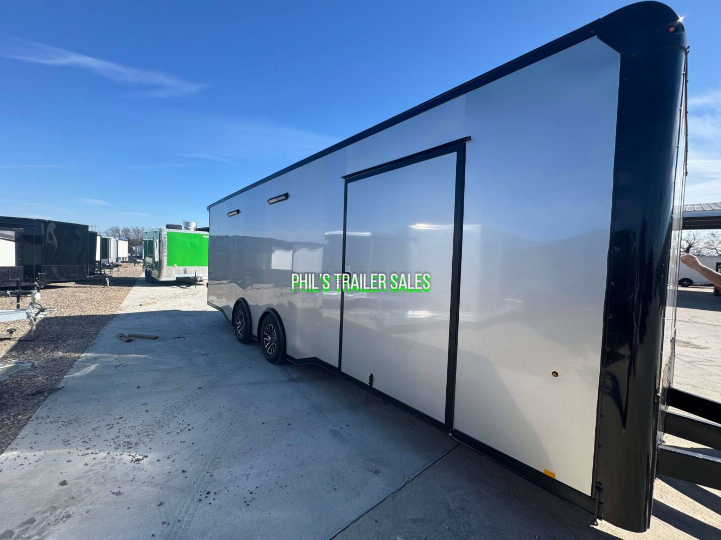 New 2025 Pace American 8.5 X24 CARGO SPORT Car / Racing Trailer ESCAPE DOOR SPREAD AXLES