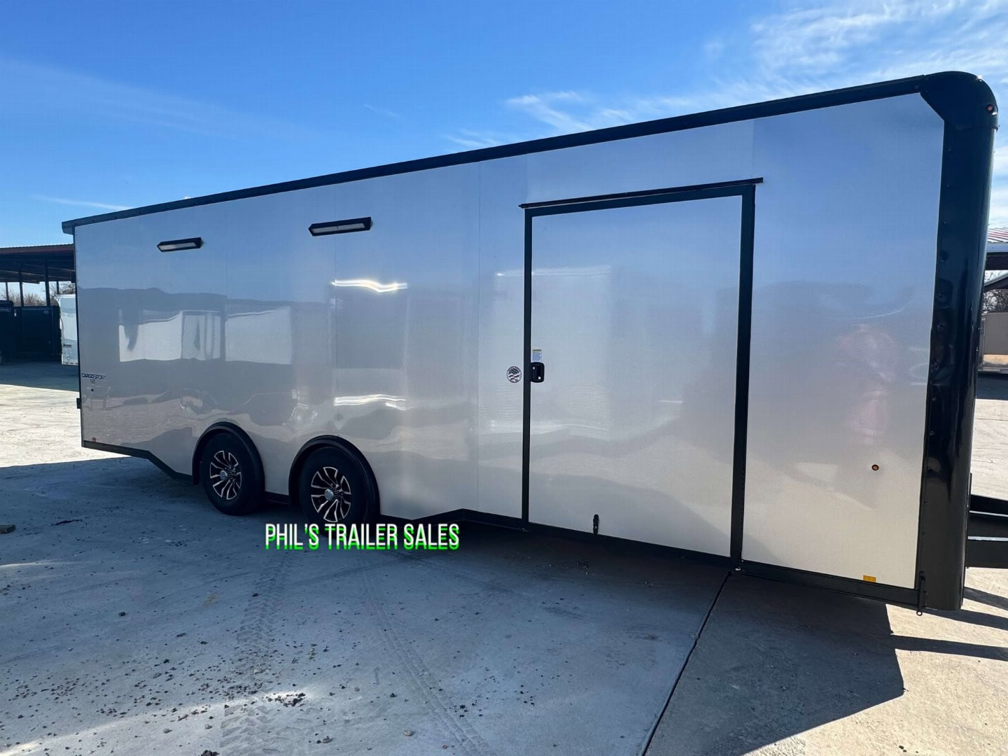 New 2025 Pace American 8.5 X24 CARGO SPORT Car / Racing Trailer ESCAPE DOOR SPREAD AXLES