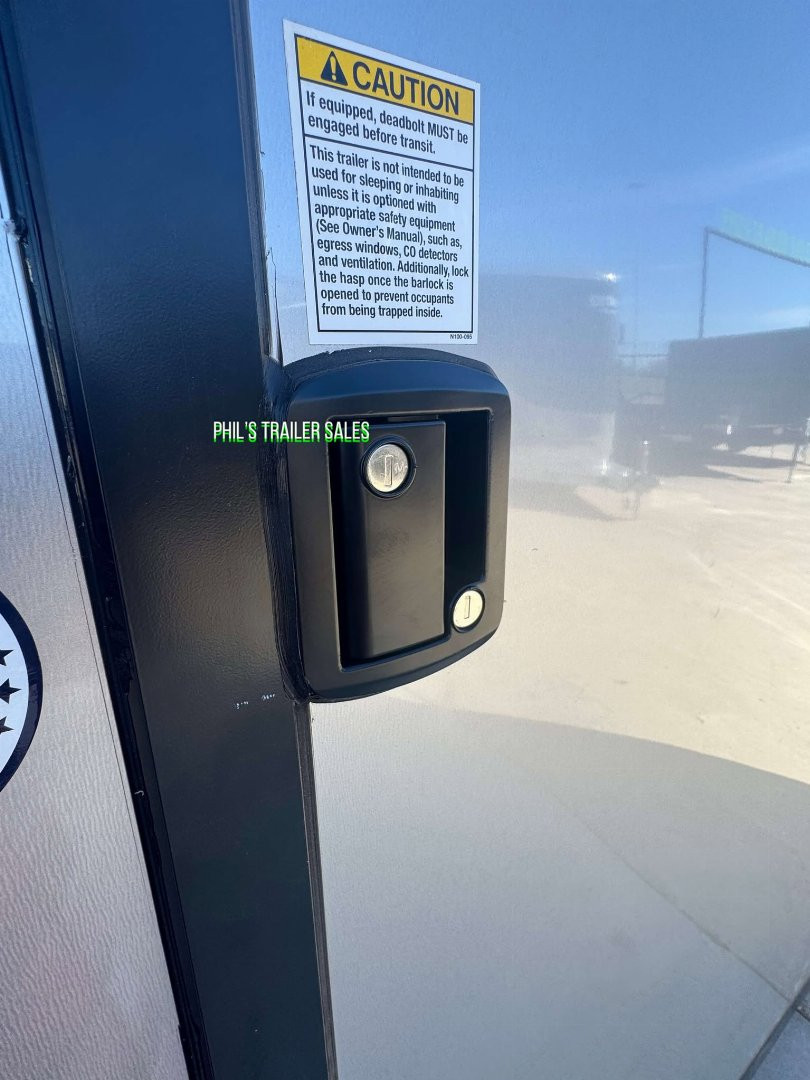 New 2025 Pace American 8.5 X24 CARGO SPORT Car / Racing Trailer ESCAPE DOOR SPREAD AXLES