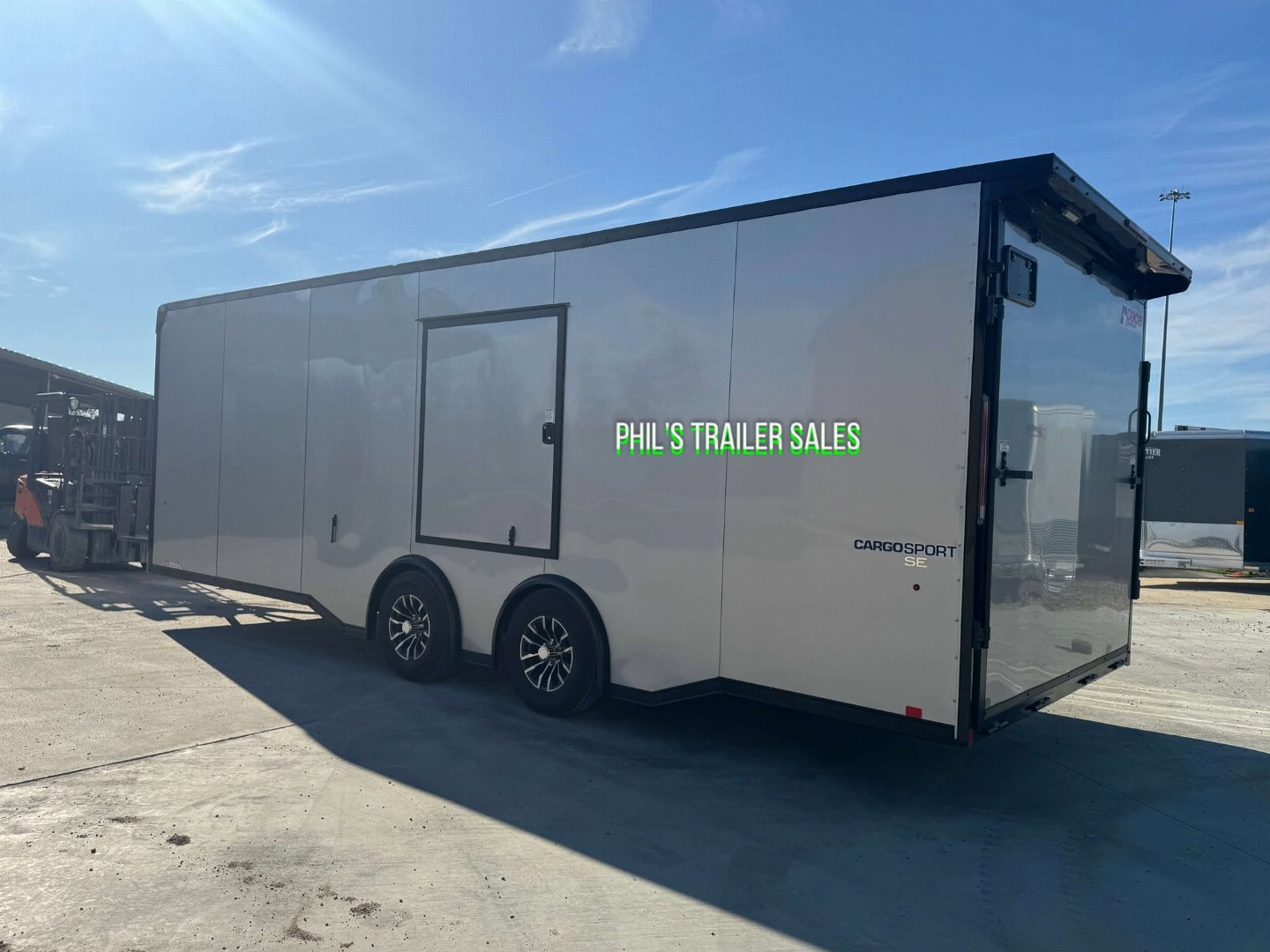 New 2025 Pace American 8.5 X24 CARGO SPORT Car / Racing Trailer ESCAPE DOOR SPREAD AXLES