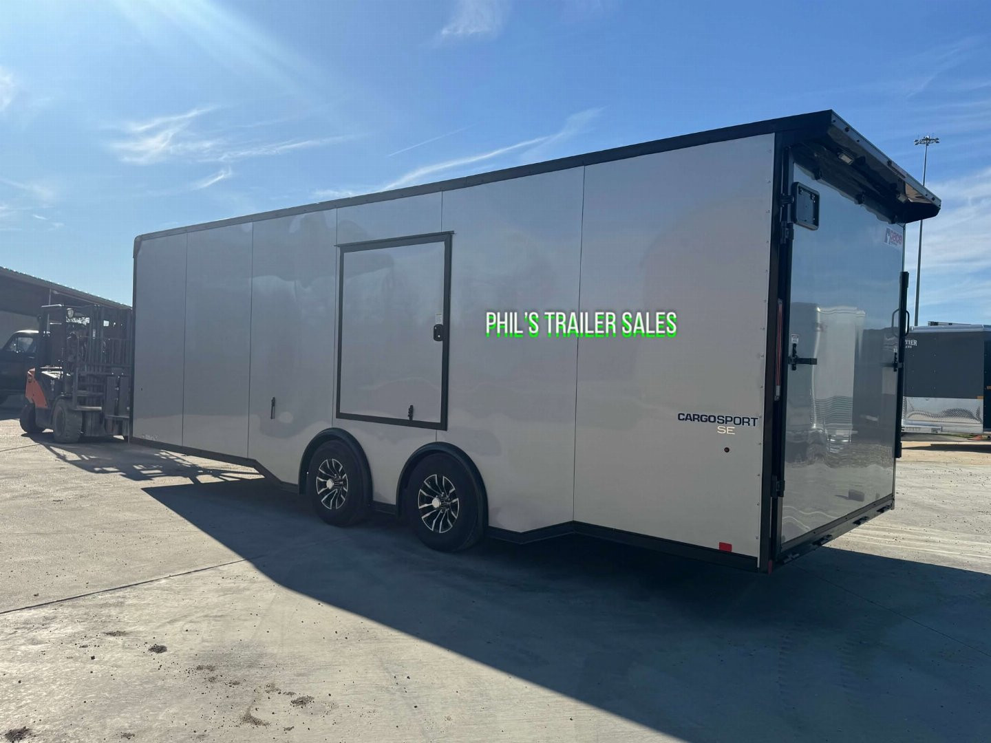 New 2025 Pace American 8.5 X24 CARGO SPORT Car / Racing Trailer ESCAPE DOOR SPREAD AXLES