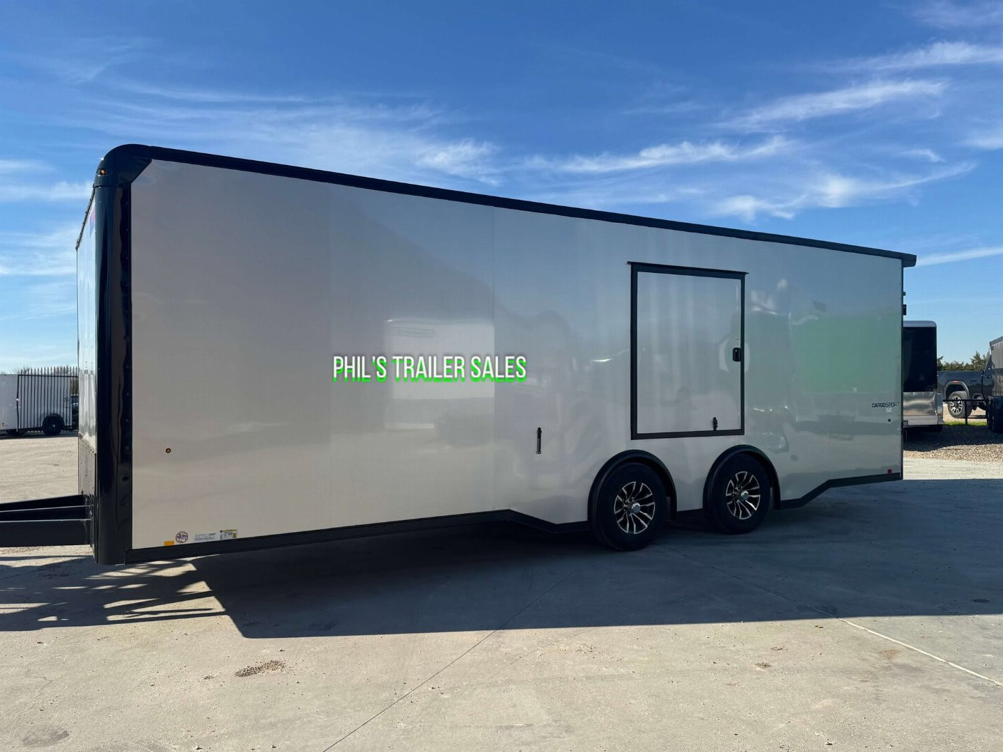 New 2025 Pace American 8.5 X24 CARGO SPORT Car / Racing Trailer ESCAPE DOOR SPREAD AXLES